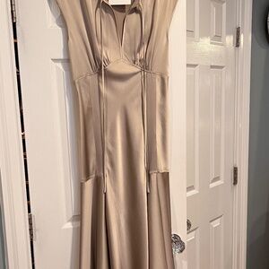Diane Von Furstenberg satin evening dress